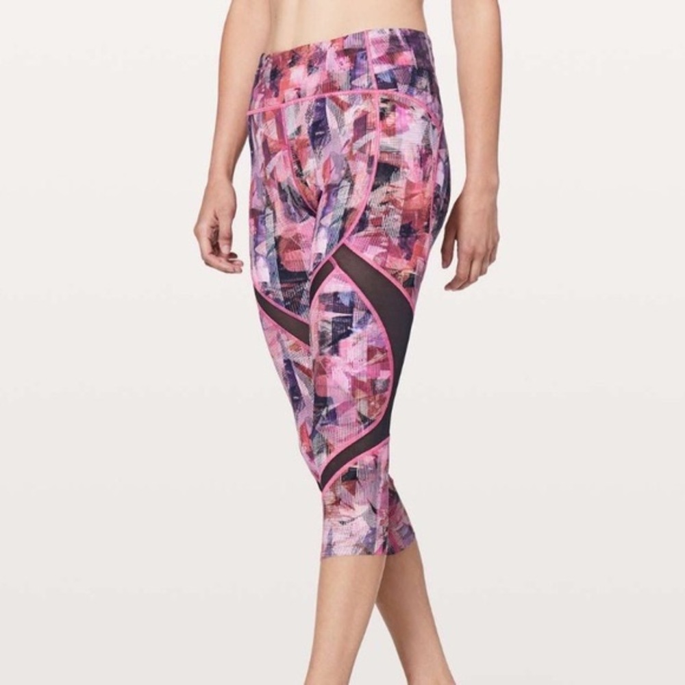 Lululemon On Pace Crop *21", Sun Dazed Multi Pink
